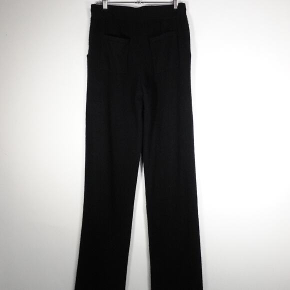 GUC Quince Women’s Black Mongolian Cashmere Straight Leg Pants Size Medium 3310 - Picture 8 of 10